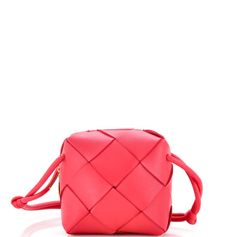 Bottega Veneta Cassette Camera Crossbody Bag Maxi Intrecciato Leather Mini