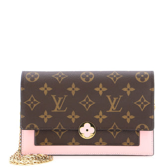 Louis Vuitton Flore Chain Wallet Monogram Canvas