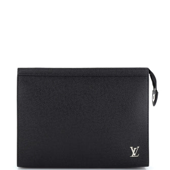 Louis Vuitton Taiga Pochette Voyage MM - Black Portfolios