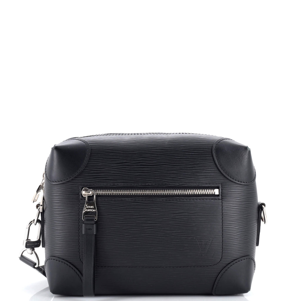 Louis Vuitton Black Epi Leather Trunk Shoulder Bag Louis Vuitton