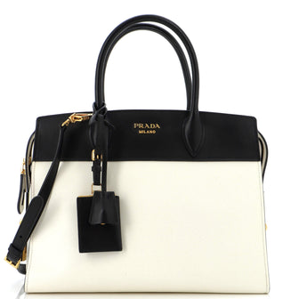 Prada Esplanade Tote Saffiano with City Calf Medium