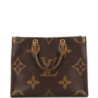 Louis Vuitton Onthego Monogram Giant Reverse Brown in Coated