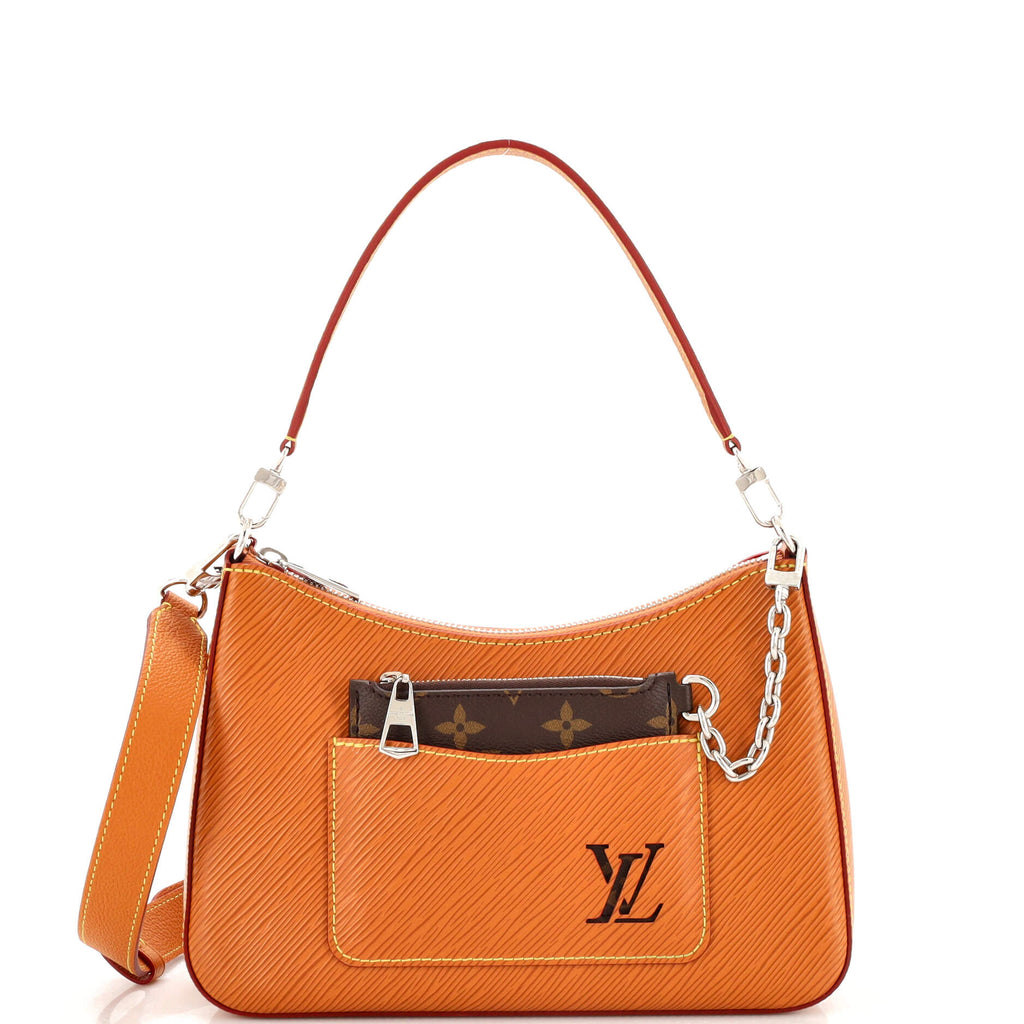 Louis Vuitton Marelle Handbag Epi Leather Brown 22605038