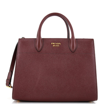 Prada Bibliotheque Tote Saffiano with City Calf Medium