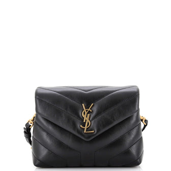 Saint Laurent Loulou Shoulder Bag Matelasse Chevron Leather Toy