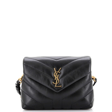 Saint Laurent Loulou Shoulder Bag Matelasse Chevron Leather Toy