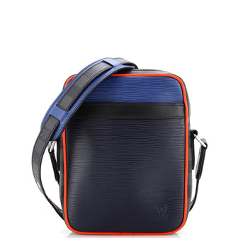 Louis Vuitton Danube Handbag Epi Leather and Damier Graphite Slim