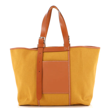 Hermes Etriviere Pocket Tote Toile and Leather 35