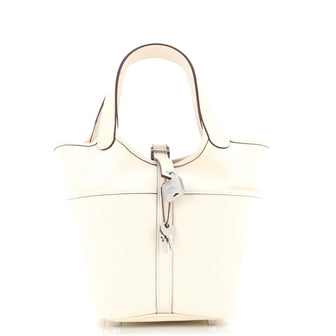 Hermes Cargo Picotin Lock Bag Canvas and Swift PM