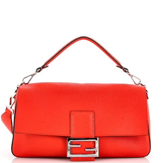 Fendi Selleria Baguette NM Bag Leather Large