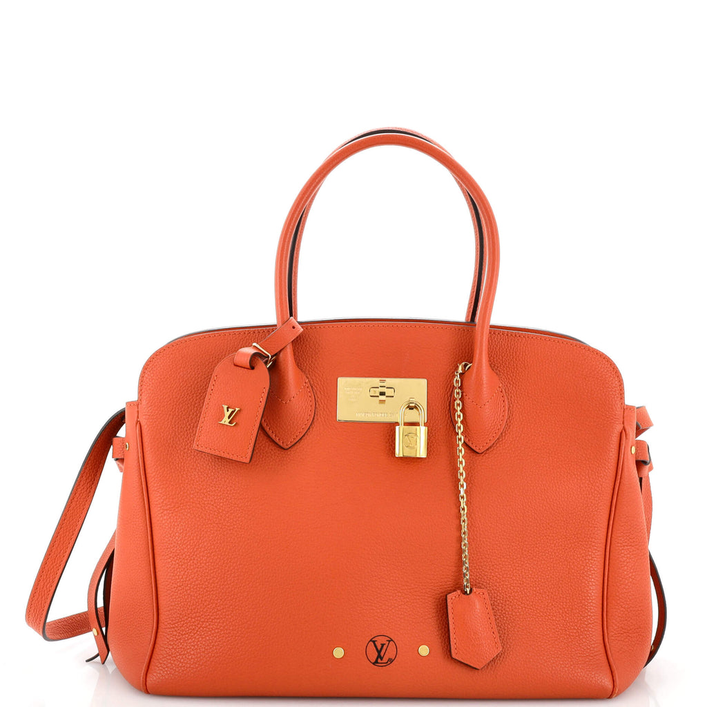 Louis Vuitton Milla Handbag Veau Nuage Calfskin MM Orange 22605046