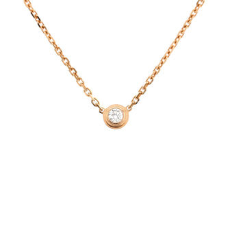 Cartier Cartier D'Amour Pendant Necklace 18K Rose Gold with Diamond XS