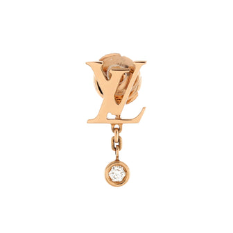 Louis Vuitton Idylle Blossom LV Ear Stud, Pink Gold and Diamond, Gold