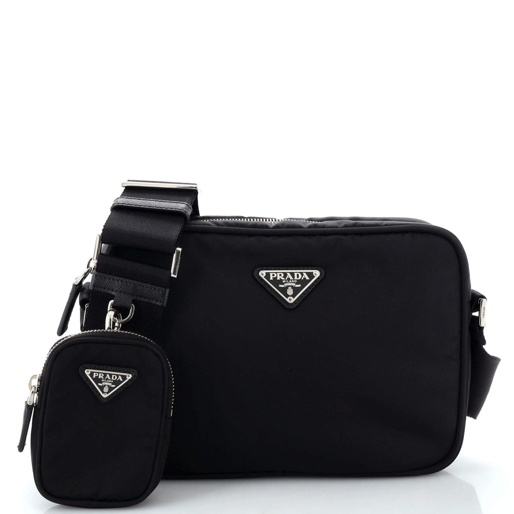 Prada adidas Re-Nylon Shopping Bag Black in Nylon/Leather with