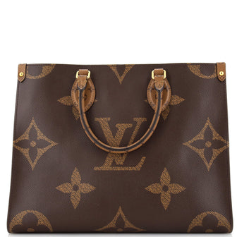 Louis Vuitton Onthego Monogram Giant Reverse MM Brown in Coated