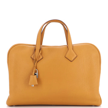 Hermes Victoria II Travel Handbag Clemence 43