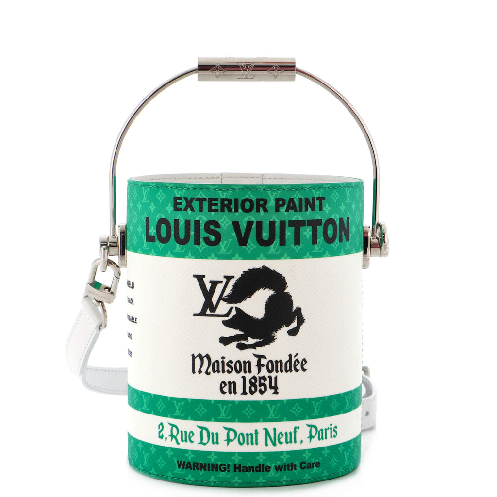 Louis Vuitton LV Paint Can Bag Monogram Canvas and Leather Green 22605098
