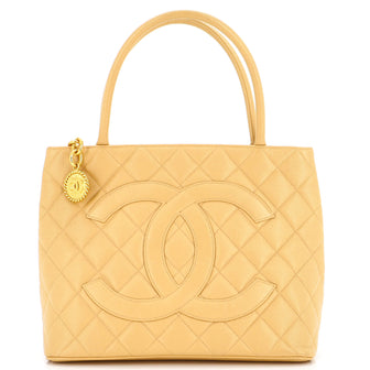 Chanel Medallion Tote Quilted Caviar