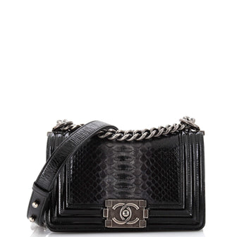 Chanel Boy Flap Bag Python Small