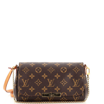 Louis Vuitton Favorite Handbag Monogram Canvas PM Brown