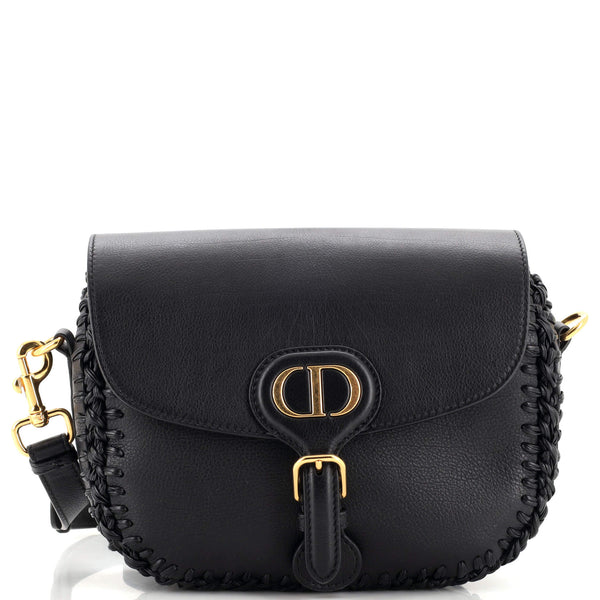 Christian Dior Bobby Medium Shoulder Bag Black Leather