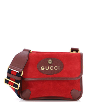 Gucci Neo Vintage Flap Messenger Suede Small