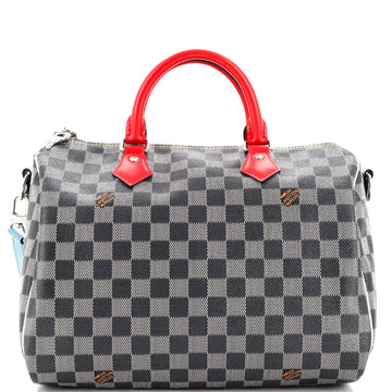 Louis Vuitton Speedy Bandouliere Bag Limited Edition Colored Damier 30