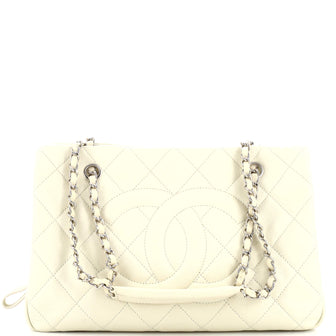 Chanel Timeless CC Shopping Tote Quilted Caviar Medium
