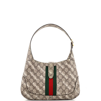 Gucci x Balenciaga The Hacker Project Jackie 1961 Hobo GG Coated Canvas Small