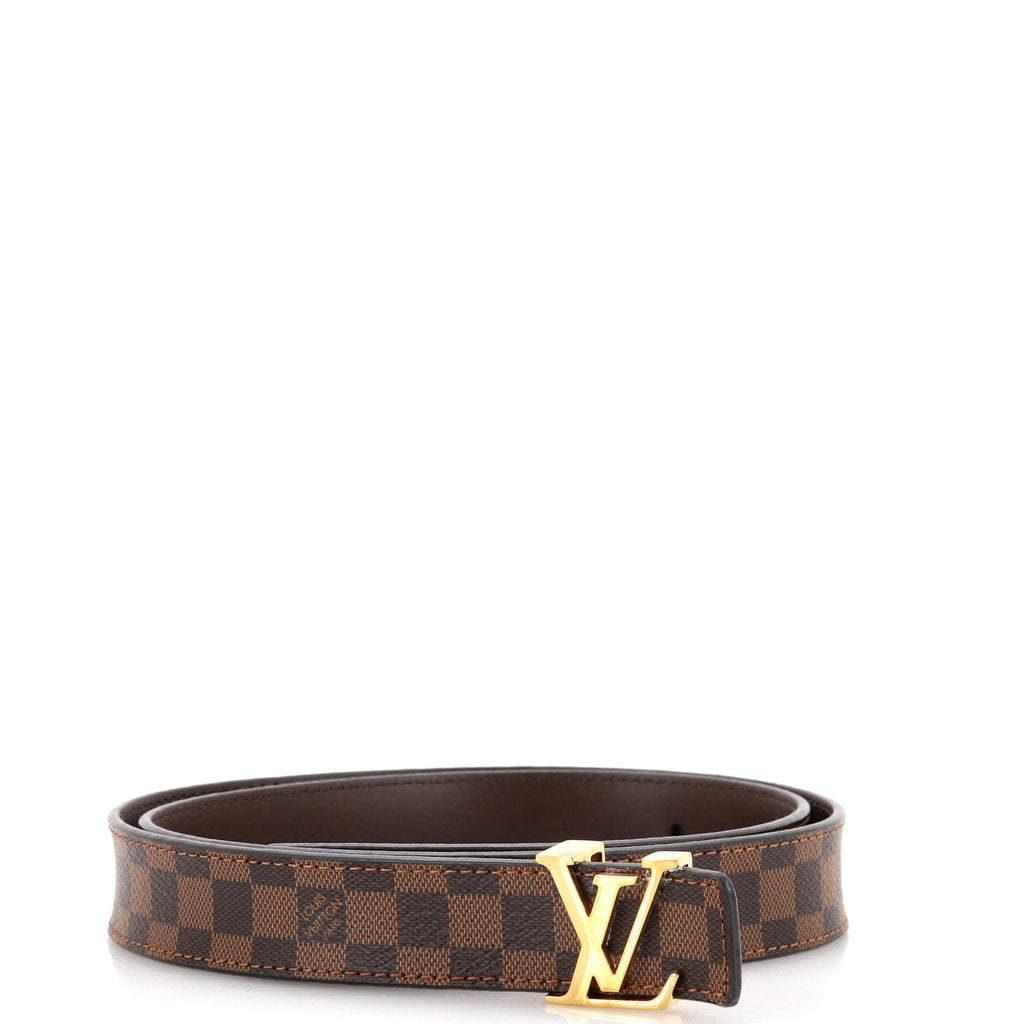 Louis Vuitton Monogram Canvas LV initials Belt Brown