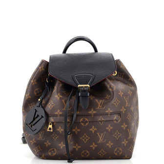 Louis Vuitton Montsouris NM Backpack Monogram Canvas with Leather PM Brown