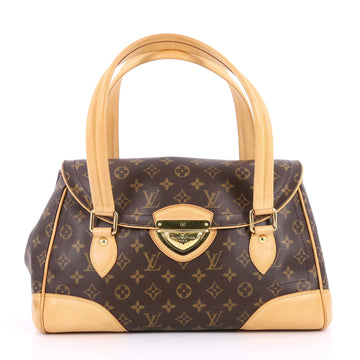 Louis Vuitton Beverly Handbag Monogram Canvas GM Brown