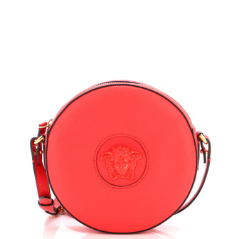 Versace La Medusa Round Camera Bag (Outlet) Leather Small