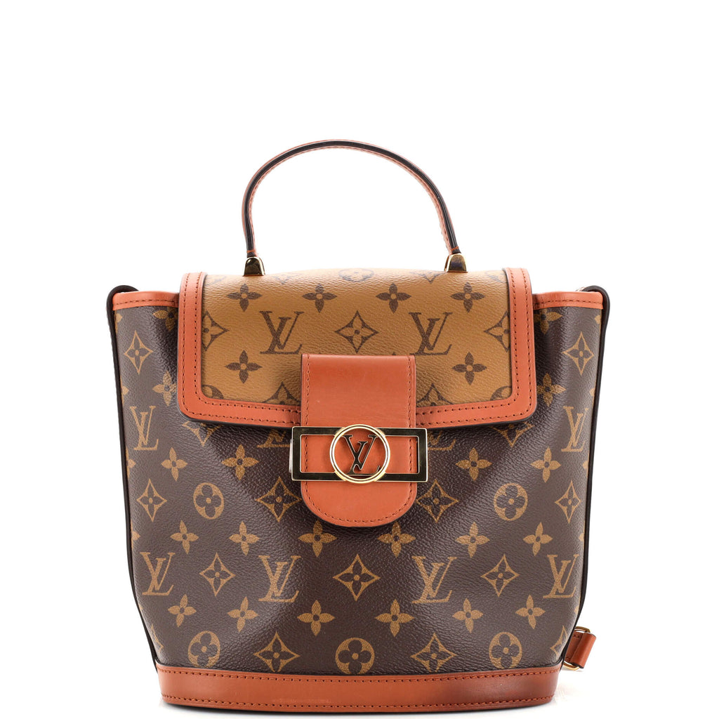 Louis Vuitton Backpack Dauphine Monogram Reverse PM Brown in Coated Canvas  with Gold-tone - US