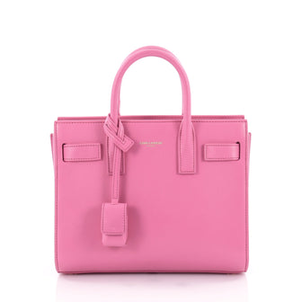  Saint Laurent Sac De Jour Handbag Leather Nano Pink 2262501