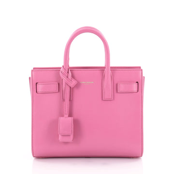  Saint Laurent Sac De Jour Handbag Leather Nano Pink 2262501