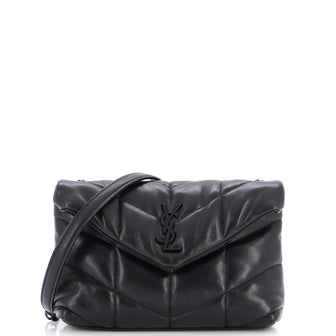 Saint Laurent Loulou Puffer Shoulder Bag Quilted Leather Mini