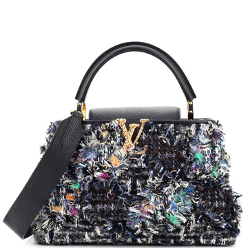 Louis Vuitton Capucines Bag Tweed MM