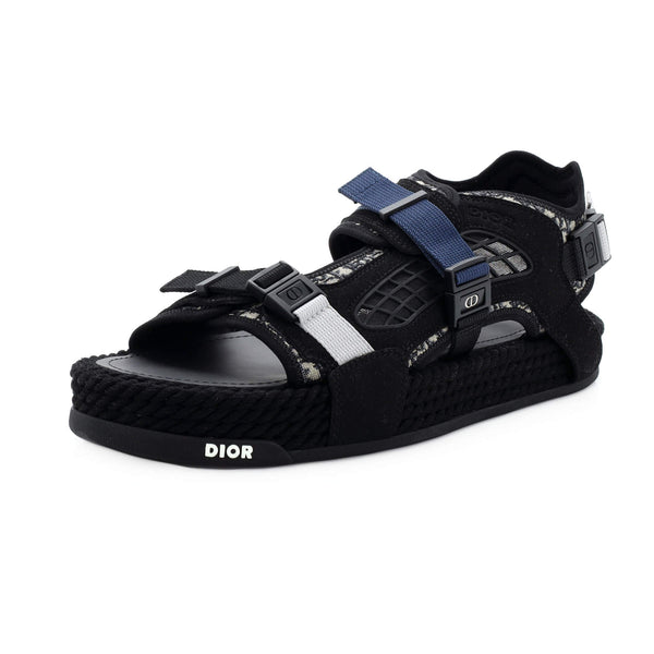 Christian Dior Men's Atlas Sandals Suede and Oblique Jacquard 226300