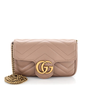 Gucci GG Marmont Flap Bag Matelasse Leather Super Mini