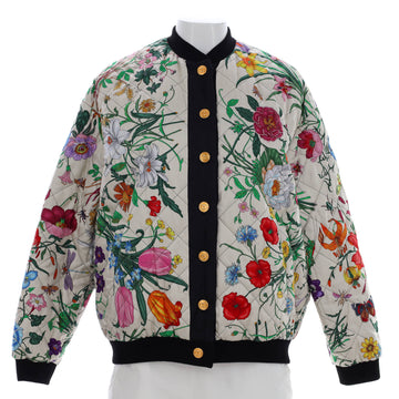 Gucci Women's Disney Reversible Bomber Jacket Quilted Printed Silk