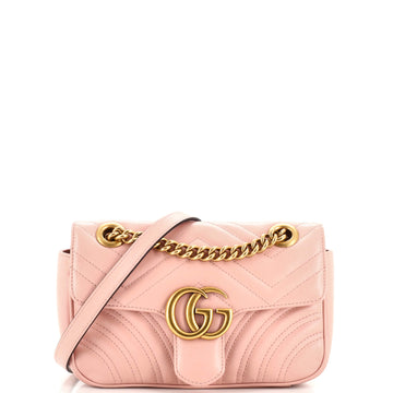 Gucci GG Marmont Flap Bag Matelasse Leather Mini