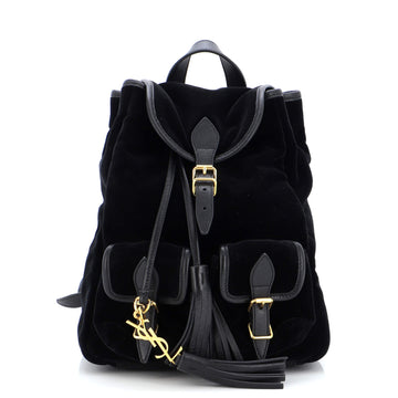 Saint Laurent Festival Backpack Velvet Small