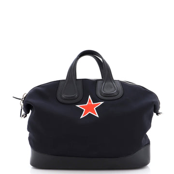 Givenchy Nightingale Satchel Printed Neoprene and Leather Medium
