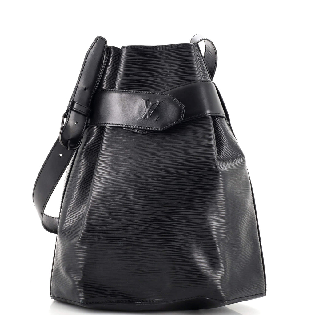 Louis Vuitton Black Epi Leather Sac D'epaule Bag Louis Vuitton