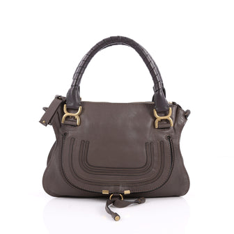 Chloe Marcie Satchel Leather Medium Brown 2264103