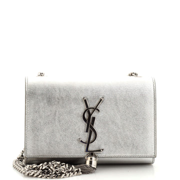 Saint Laurent Classic Monogram Tassel Crossbody Bag Leather Small