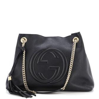 Gucci Soho Chain Strap Shoulder Bag (Outlet) Leather Medium