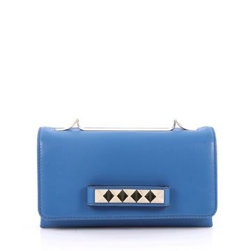 Valentino Va Va Voom Clutch Leather Medium Blue 2264205