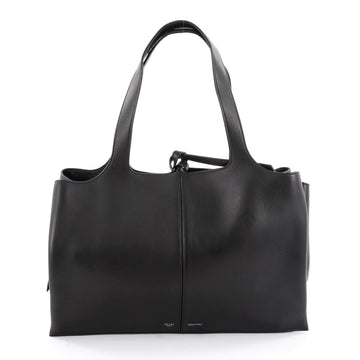  Celine Tri-Fold Shoulder Bag Smooth Calfskin Medium Black 2264206
